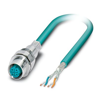 VS-M12FSEC-OE-93E-LI/0,5 - Device connector front mounting (1136432)
