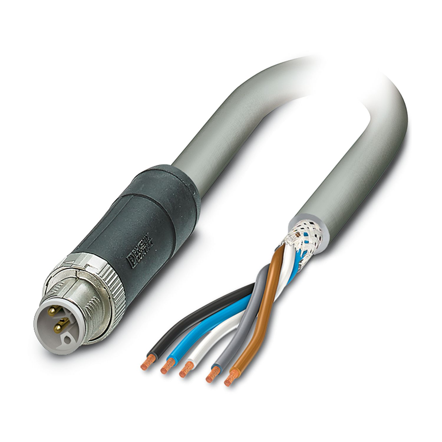 SAC-5P-M12MSL FE SH// - Power cable - 1276578 | Phoenix Contact