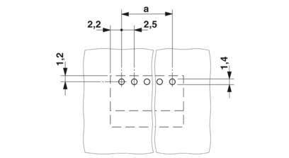 PCB插座-MC 0,5/ 2-G-2,5 THT