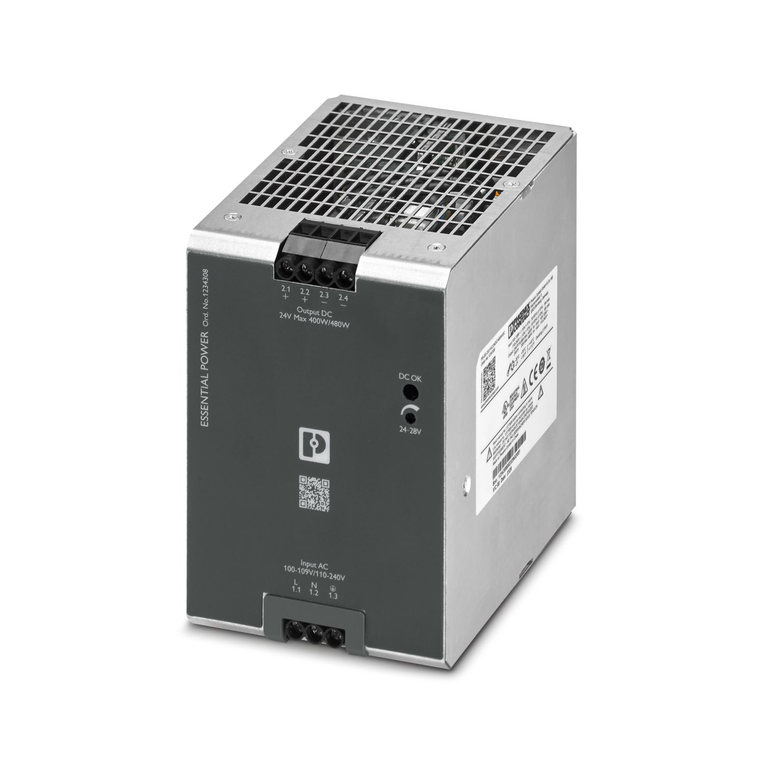 Bộ nguồn 24dc Phoenix Contact PS-EE-2G/1AC/24DC/480W/SC - Power supply unit 1234308