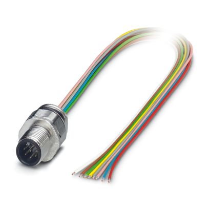 SACC-EC-M12MS-8CON-PG9/0,5 - Gerätesteckverbinder Vorderwand