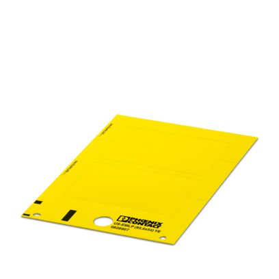 US-EMLP (85,6X54) YE - Kunststoffschild