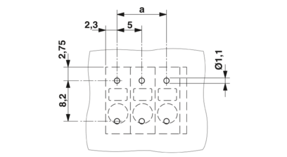 PCB端子-SPT 2,5/12-V-5,0-EX