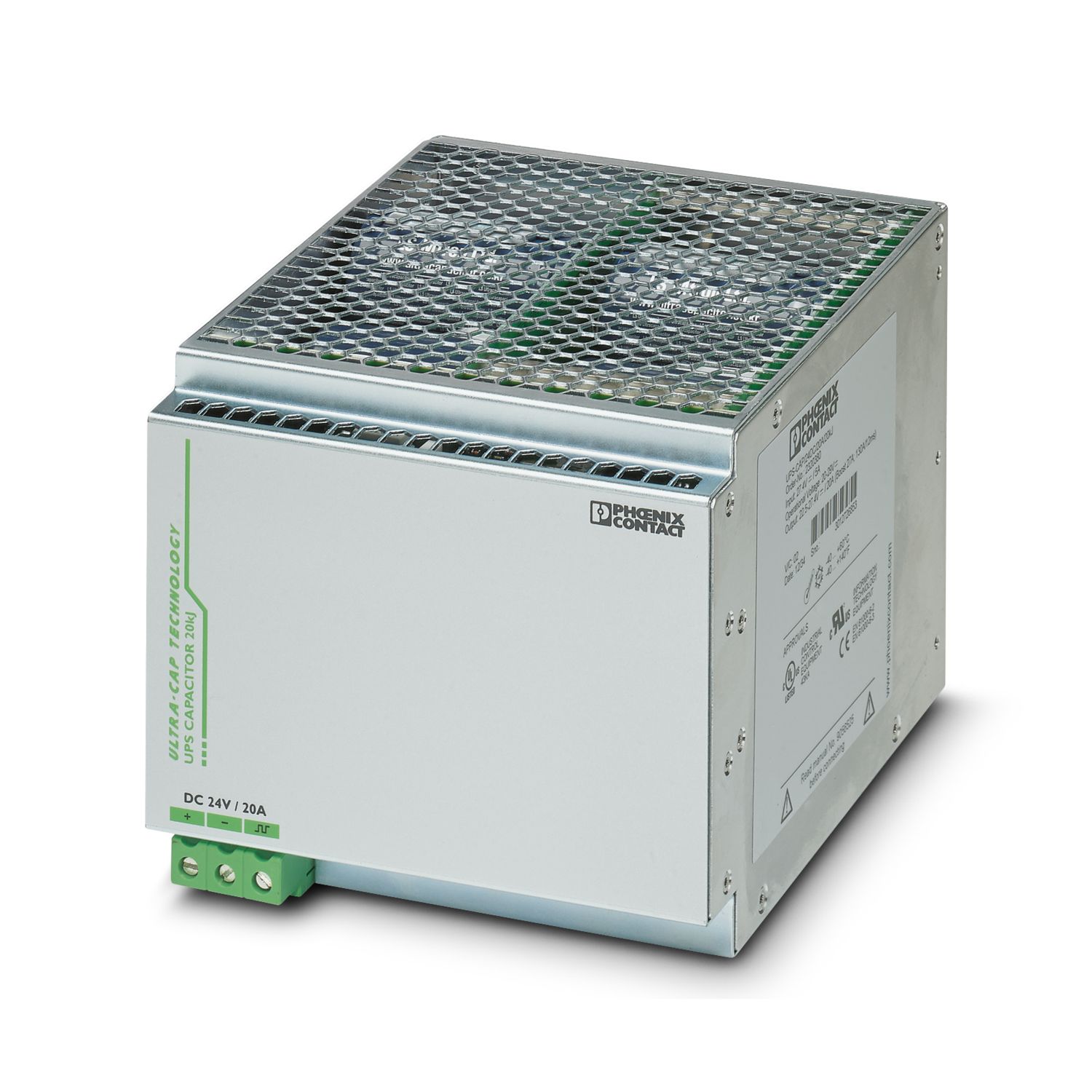 UPS-CAP/24DC/20A/20KJ - Energy storage - 2320380 | Phoenix Contact UPS-CAP/24DC/20A/20KJ - Energy storage - 2320380 | Phoenix Contact