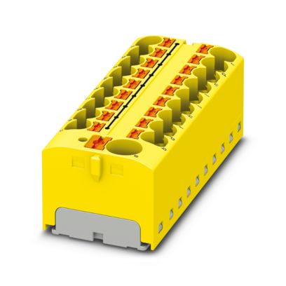PTFIX 10/18X4 YE - Distribution block (3273906)