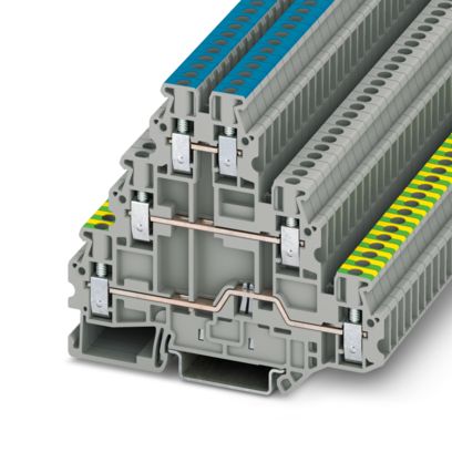 Cầu đấu 3 tầng/ Phoenix Contact/ UT 2,5-PE/L/N/ 3214291