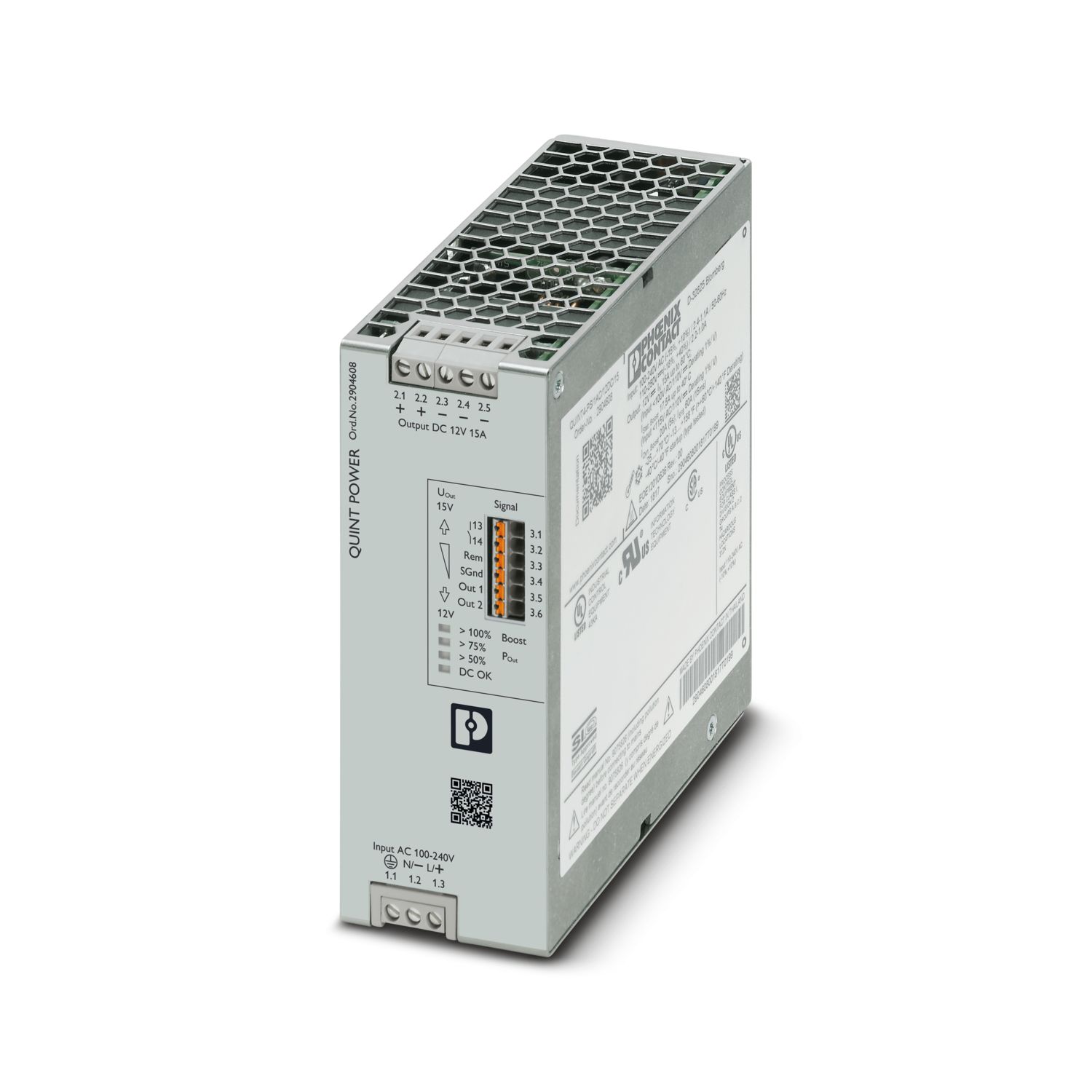 QUINT4-PS/1AC/12DC/15 - Power supply unit - 2904608 QUINT4-PS/1AC/12DC/15 - Power supply unit - 2904608