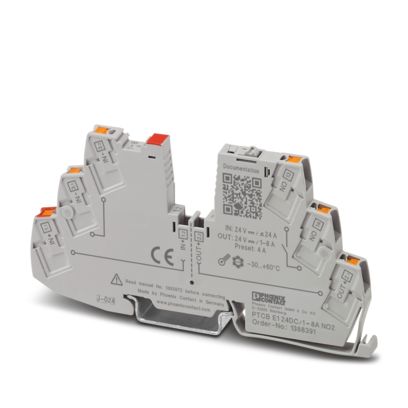 PTCB E1 24DC/1-8A NO2 - Electronic circuit breaker (1388391)