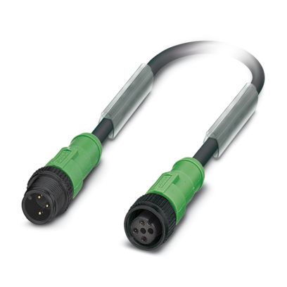 SAC-3P-M12MS/ 0,3-PUR/M12FS P - Sensor-/Aktor-Kabel