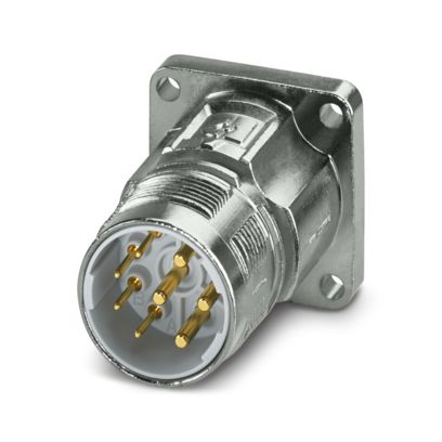 M23-7EP198AW600S - Gerätesteckverbinder Vorderwand