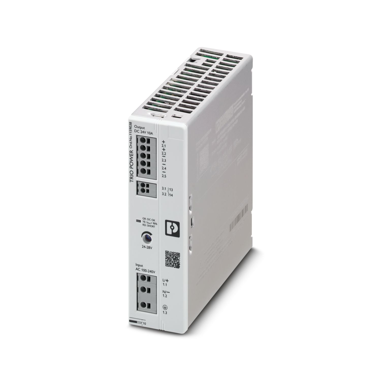 TRIO3-PS/1AC/24DC/10 - 電源 - 1159038 | Phoenix Contact TRIO3-PS/1AC/24DC/10 - 電源 - 1159038 | Phoenix Contact