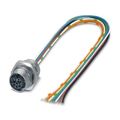 SACC-DSI-FSY-8CON-M16/0,5 SCO - Device connector rear mounting (1407618)