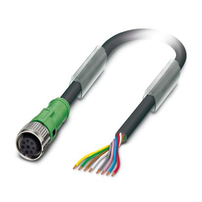 SAC-8P- 0,2-PUR/FS BK SCO - Sensor/actuator cable - 1449288 