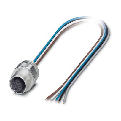 SACC-EC-M12FS-5CON-PG9/0,5 - Gerätesteckverbinder Vorderwand