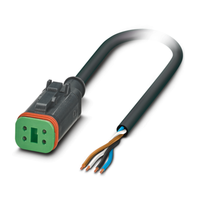 传感器/执行器电缆-SAC-4P- 3,0-PUR/DTFS