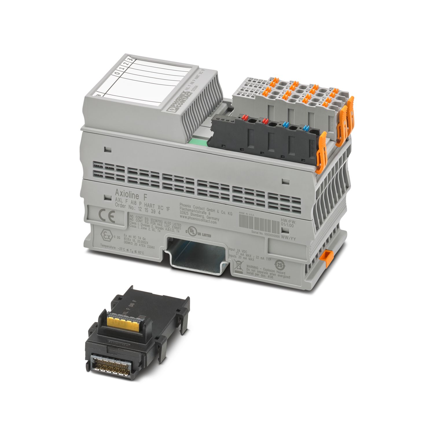 AXL F AI8 P HART XC 1F - Analog module - 1215394 | Phoenix AXL F AI8 P HART XC 1F - Analog module - 1215394 | Phoenix