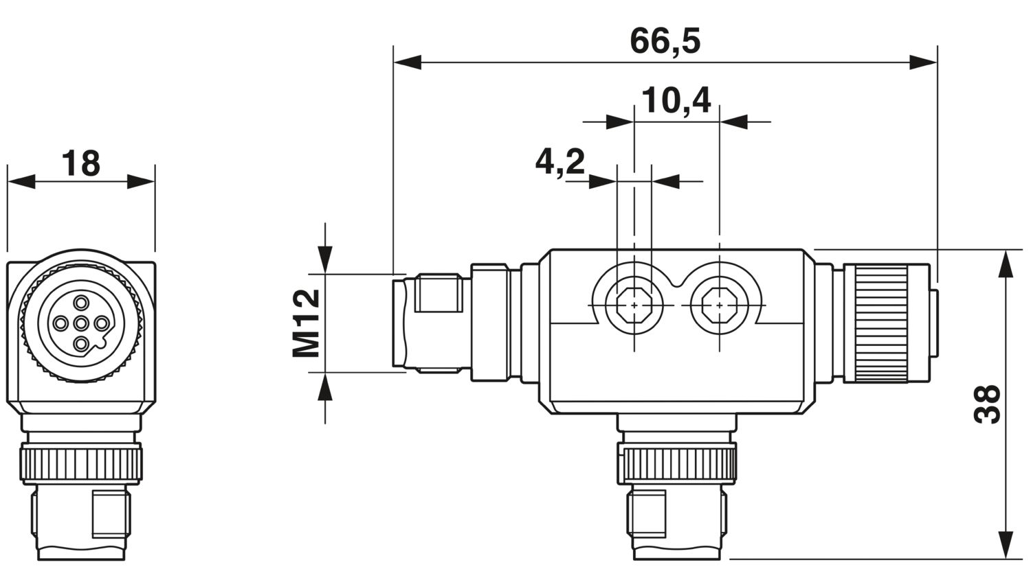 SAC-5PT-FB/MB-MBF PBDP SH - T distributor - 1424713 SAC-5PT-FB/MB-MBF PBDP SH - T distributor - 1424713