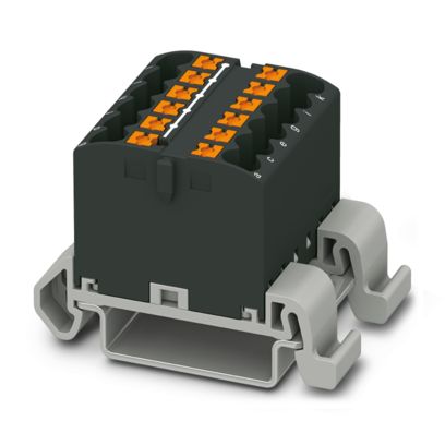 PTFIX 12X2,5-NS35A BK - Distribution block (3273168)
