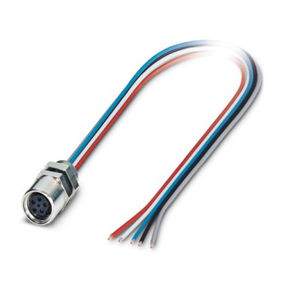 SACC-E-M 8FS-5CON-M 8/0,5 DN - Gerätesteckverbinder Vorderwand