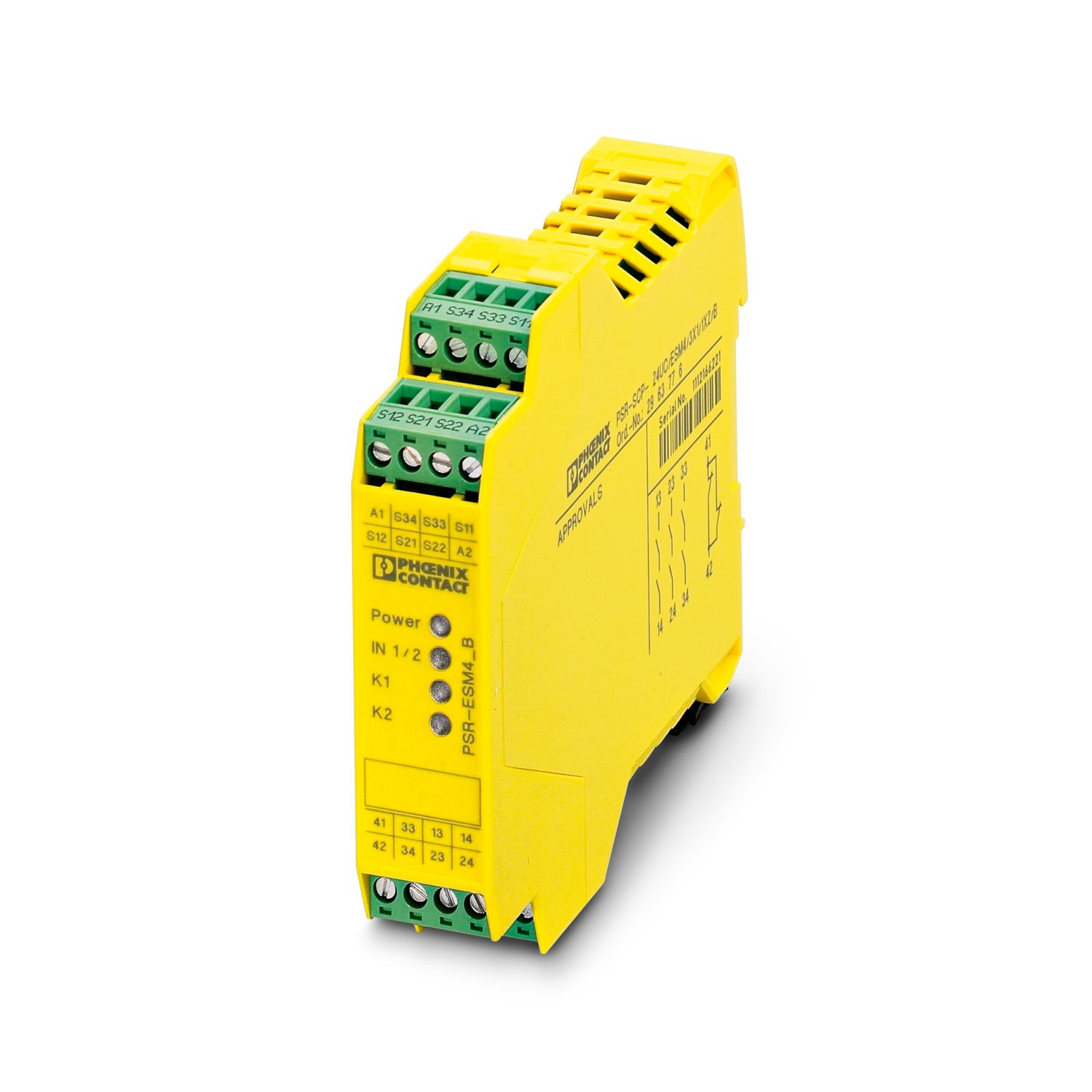 PSR-SCP- 24UC/ESM4/3X1/1X2/B - セーフティリレー - 2963776 PSR-SCP- 24UC/ESM4/3X1/1X2/B - セーフティリレー - 2963776