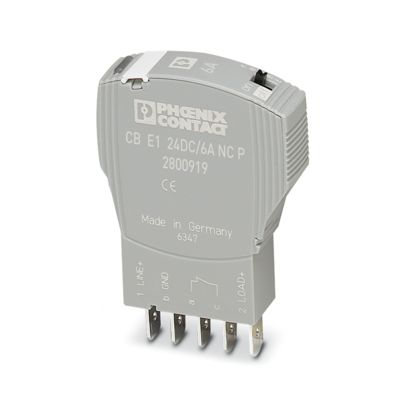 CB E1 24DC/6A NC P - Electronic circuit breaker (2800919)