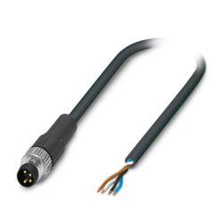 SAC-4P-M8MS/ 0,3-PUR BK - Sensor/actuator cable - 1423611 | Phoenix Contact