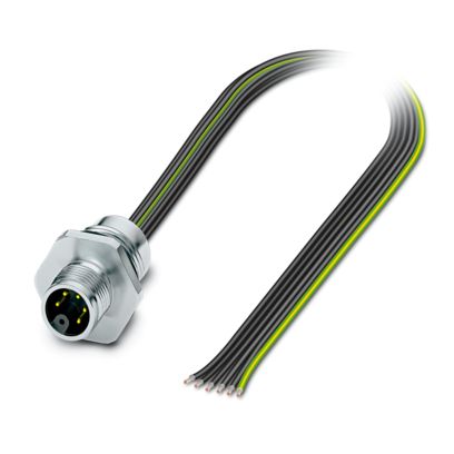 SACC-E-M12MSM-5PE-M16XL/0,2 - Gerätesteckverbinder Vorderwand