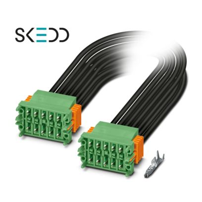 Raccordement à sertir double rangée et technique d'insertion directe SKEDD
