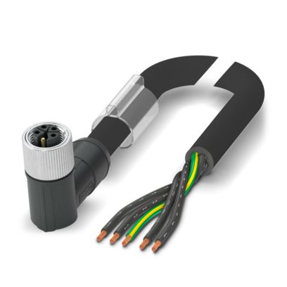 SAC-5P-10,0-PVC/M12FRK PE - Powerleitung