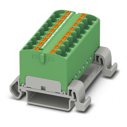PTFIX 18X4-NS35A GN - Distribution block (3273710)