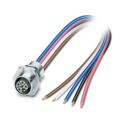 SACC-E-M12FSL4FEM16XL/0,2GR/-1,5X - Device connector front mounting (1239542)
