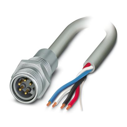 SACC-E-MINM-5CON-NPT12-U30/1,0 - Flush-type connector - 1417776 