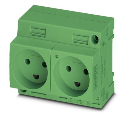 EO-K/UT/LED/DUO/GN - Doppelsteckdose