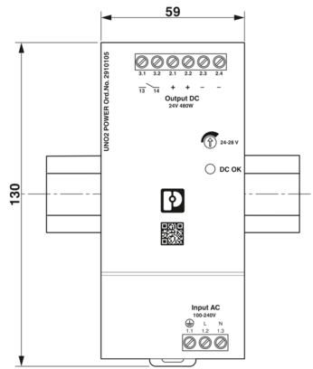 电源-UNO2-PS/1AC/24DC/480W