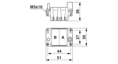 模块安装支架框-HC-M-B06-MFH-H