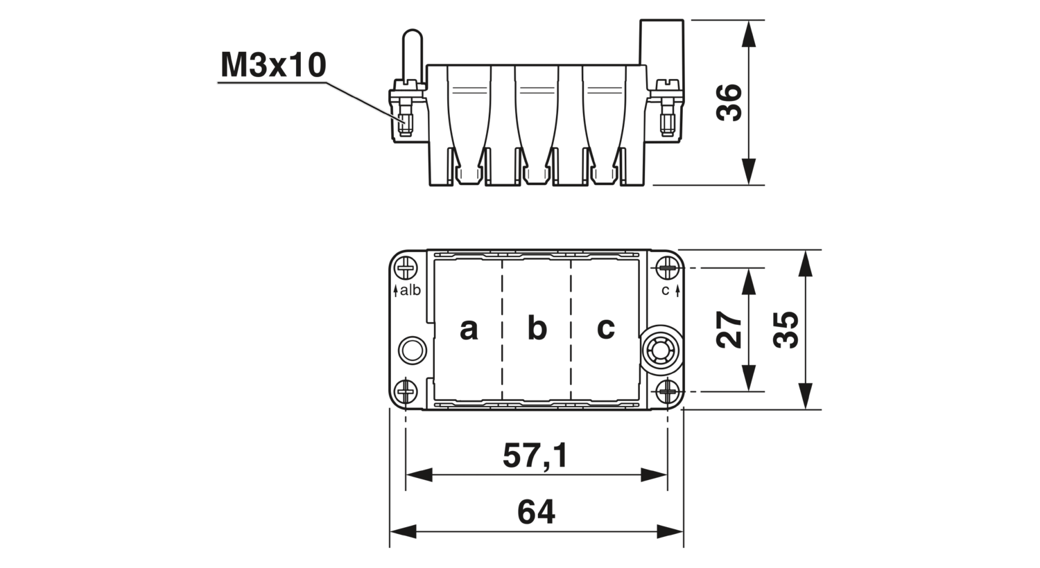 HC-M-B10-MFH-B - Module Carrier Frame - 1182088 | Phoenix Contact