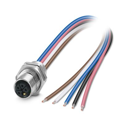 SACC-DSI-M12FSL-4FE-M16XL/0,2X - Device connector rear mounting (1239085)
