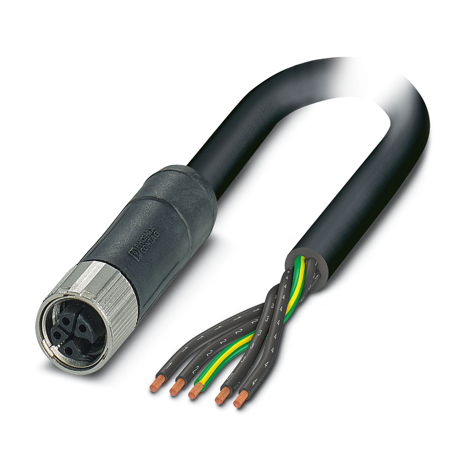SACC-M12FS-4QO-0,75 SH - Connector - 1413994 | Phoenix Contact