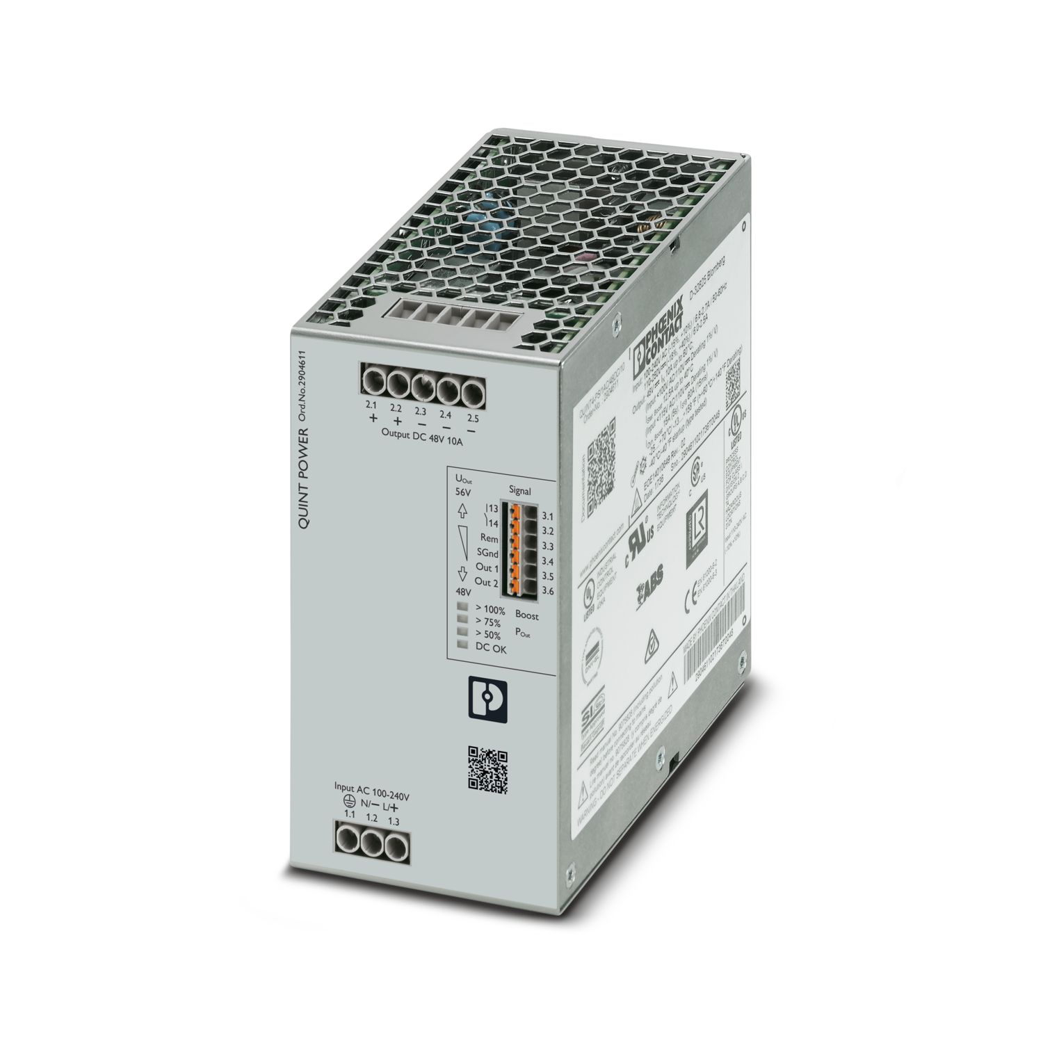 QUINT4-PS/1AC/48DC/10 - Power supply unit - 2904611 QUINT4-PS/1AC/48DC/10 - Power supply unit - 2904611