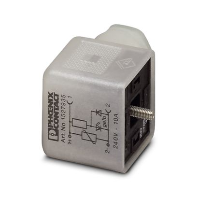 SACC-V-3CON-PG9/A-1L-SV 240V - Valve connector (1527935)