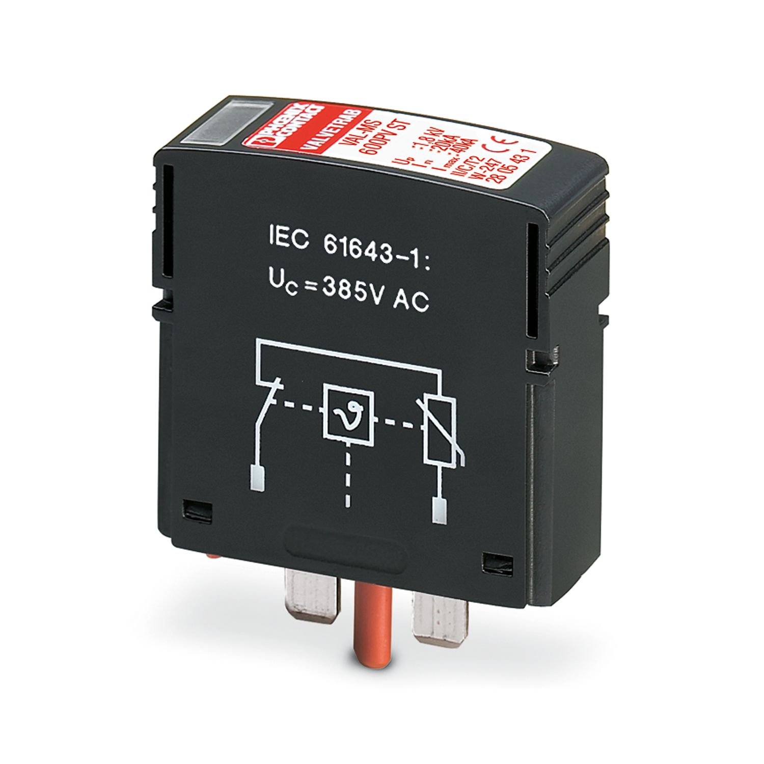 VAL-MS 600PV ST - Type 2 surge protection plug - 2805431