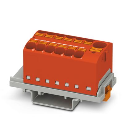 PTFIX 10/12X4-NS35 RD - Distribution block (3273618)