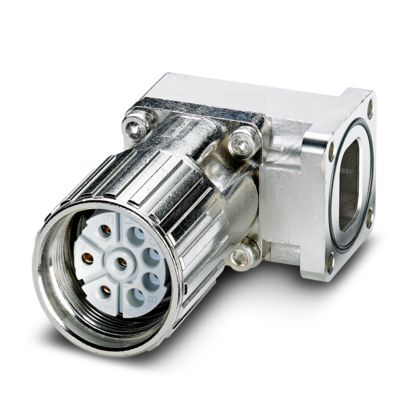 SF-5ES1N8AYW00X - Device connector front mounting with knurled nut (1242292)