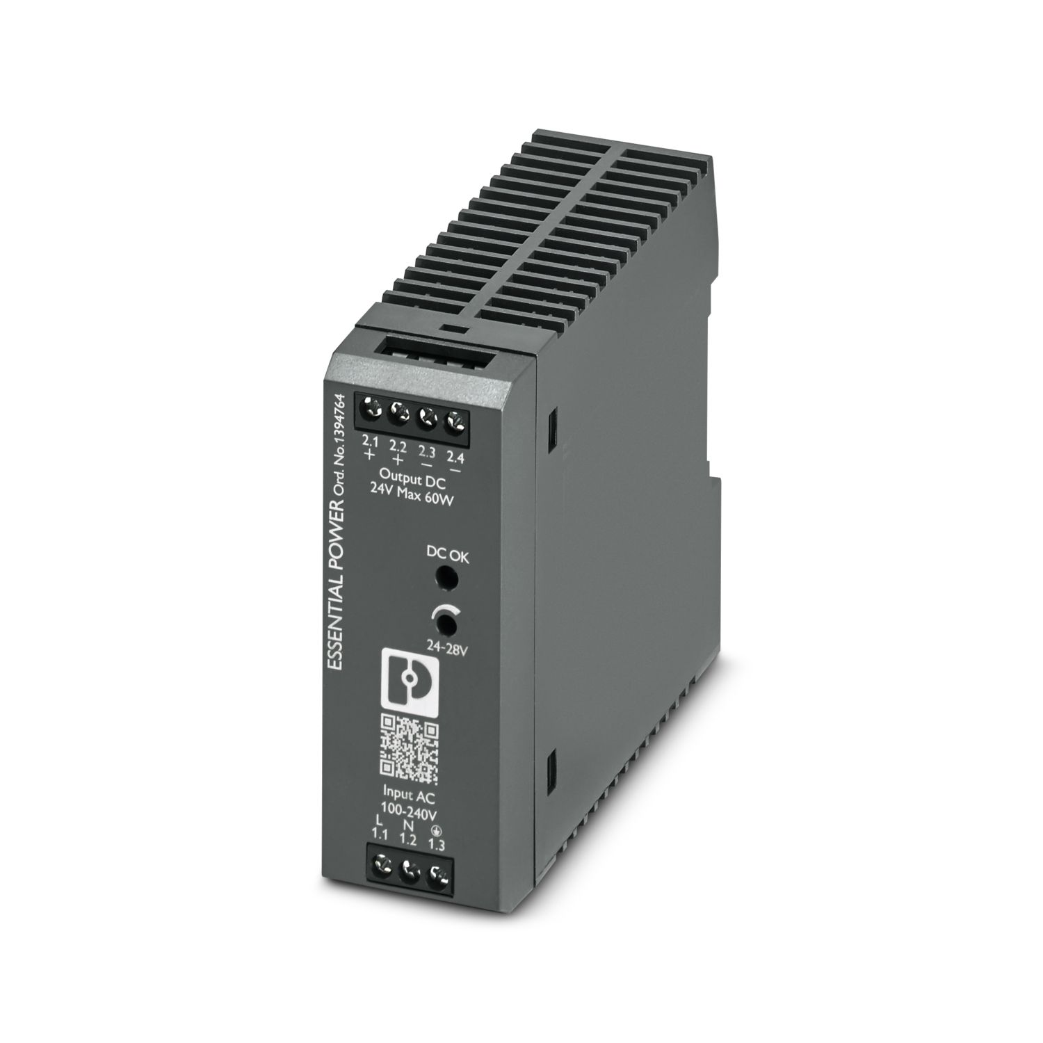 Bộ nguồn 24Vdc Phoenix Contact PS-EE-2G/1AC/24DC/60W/SC - Power supply unit 1394764