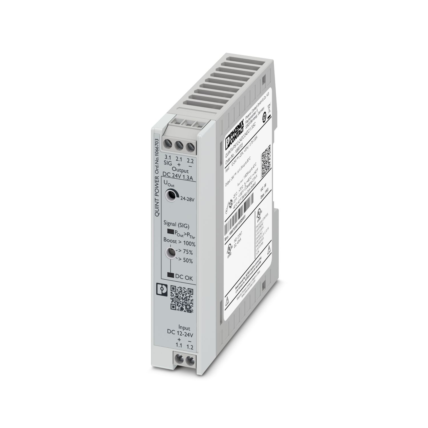 QUINT4-PS/12-24DC/24DC/1.3/SC - DC/DCコンバータ - 1066703 QUINT4-PS/12-24DC/24DC/1.3/SC - DC/DCコンバータ - 1066703