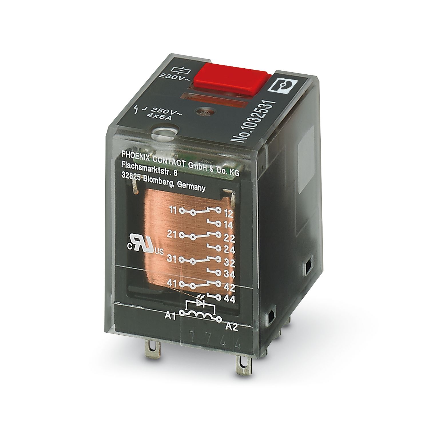 REL-IR-BL/L-230AC/4X21 - Single relay - 1032531 | Phoenix REL-IR-BL/L-230AC/4X21 - Single relay - 1032531 | Phoenix
