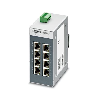 1249598, Switch Ethernet Phoenix Contact FL SWITCH 1000 12 Ports RJ45,  10/100Mbit/s 24V c.c.