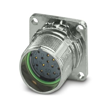 M23-17S1N8AW600S - Gerätesteckverbinder Vorderwand