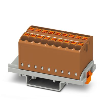 PTFIX 18X2,5-NS35 BN - Distribution block (3273054)