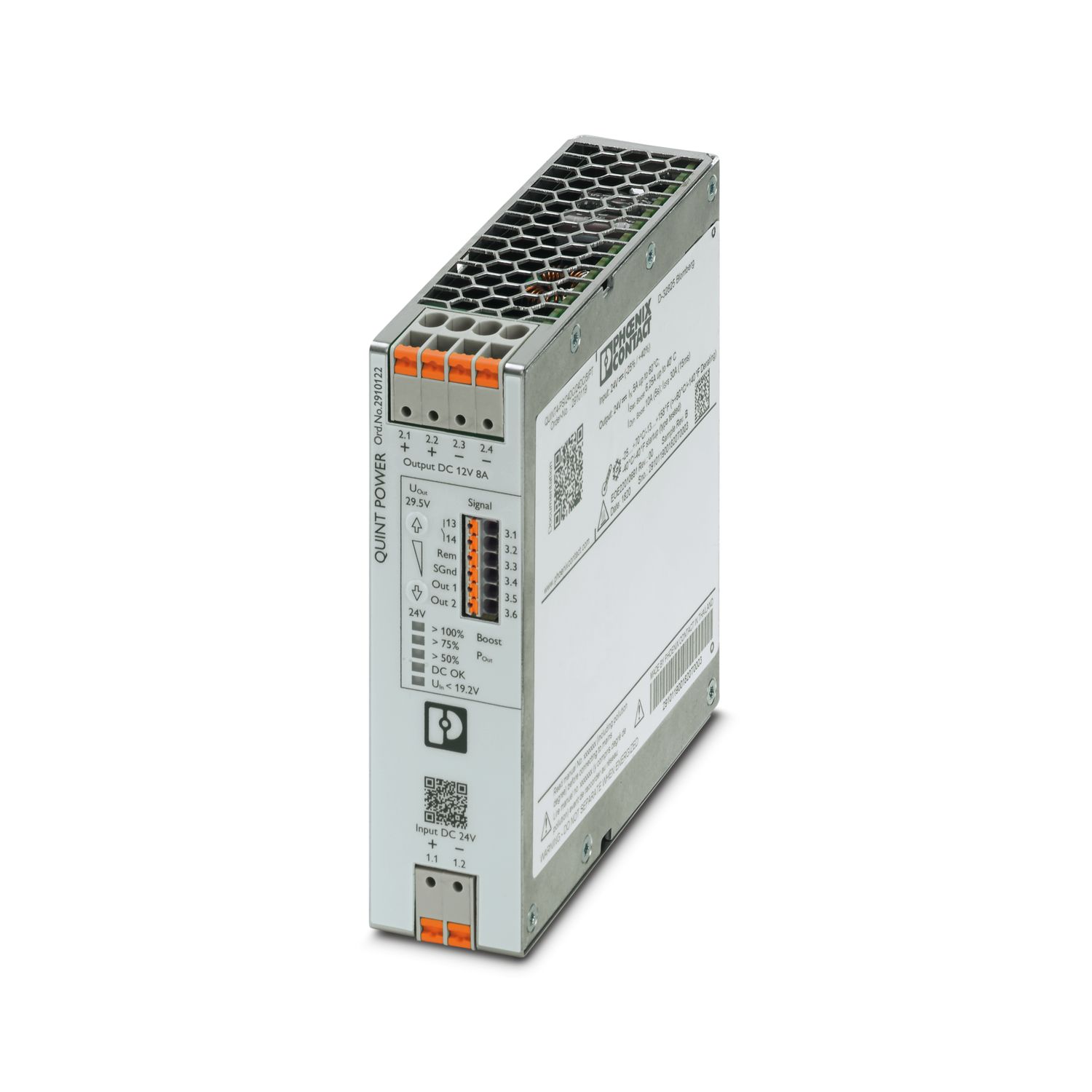 QUINT4-PS/24DC/12DC/8/PT - DC/DC converter - 2910122 QUINT4-PS/24DC/12DC/8/PT - DC/DC converter - 2910122